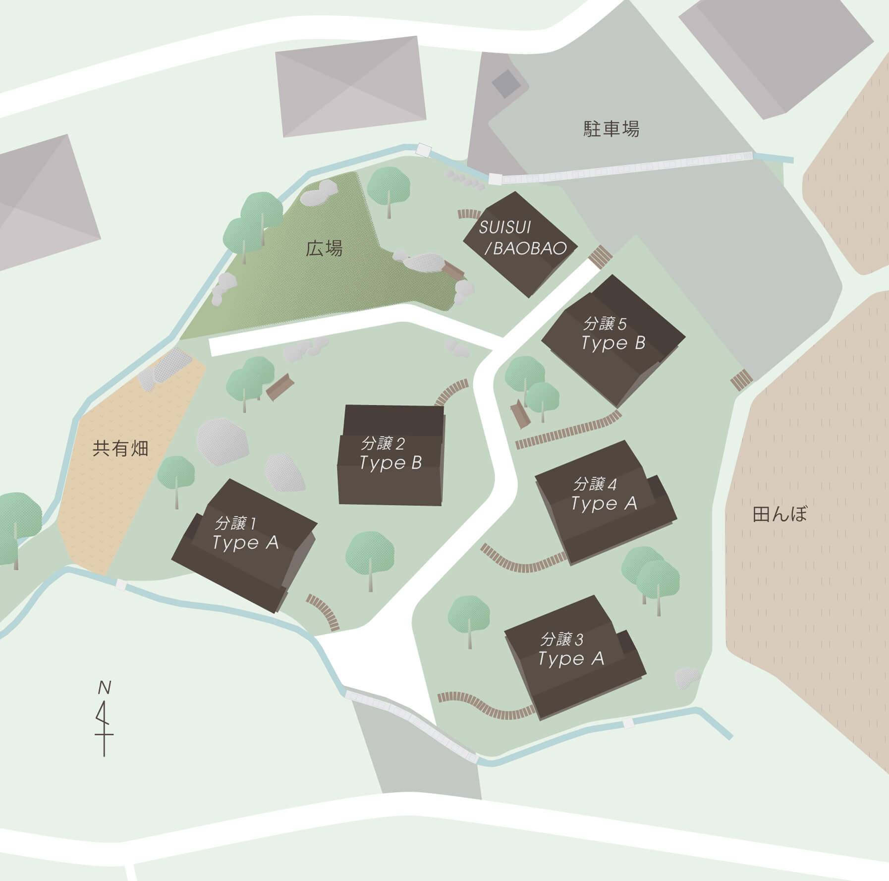 CHIME白州エリアマップ